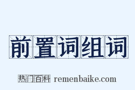 前置词组词是什么意思的图片